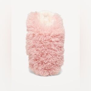 Old Navy Pink Fuzzy Slippers